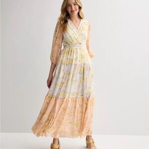 Taylor Pastel Floral Maxi Dress